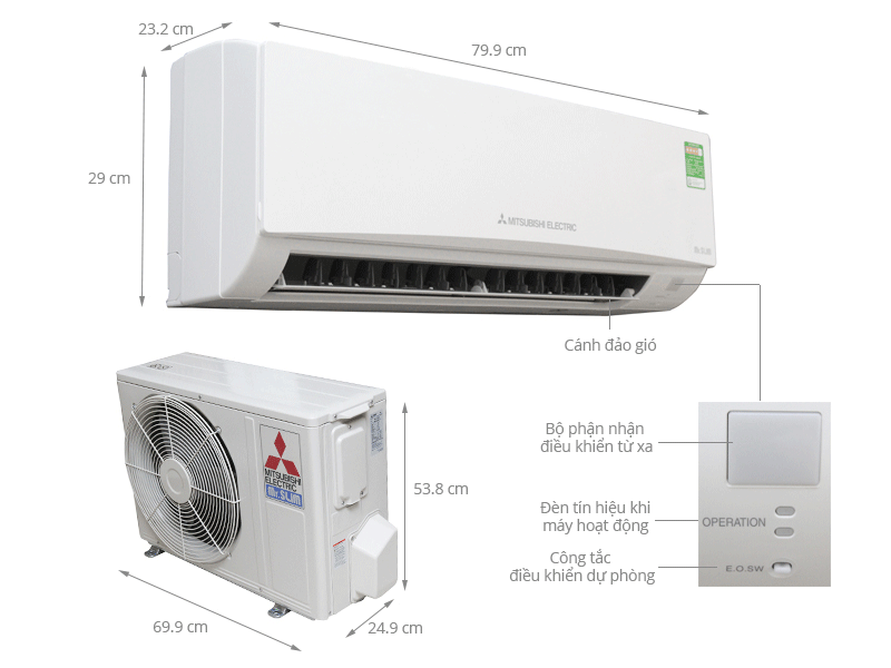 Máy lạnh Mitsubishi Electric MS-HL25VC (1.0Hp)