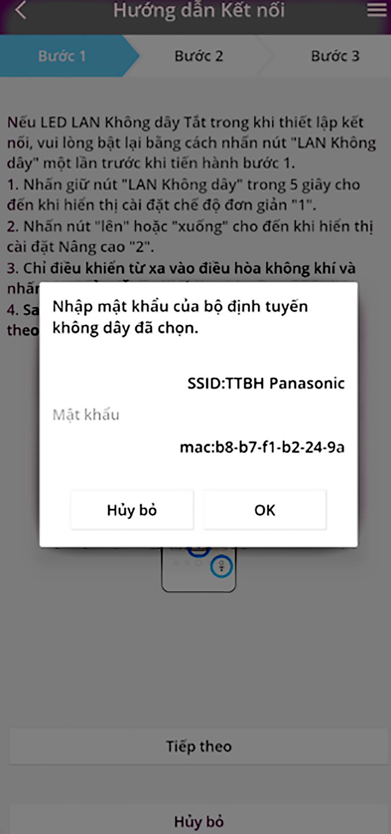 Hướng dẫn cách kết nối wifi trên máy lạnh Panasonic model 2022