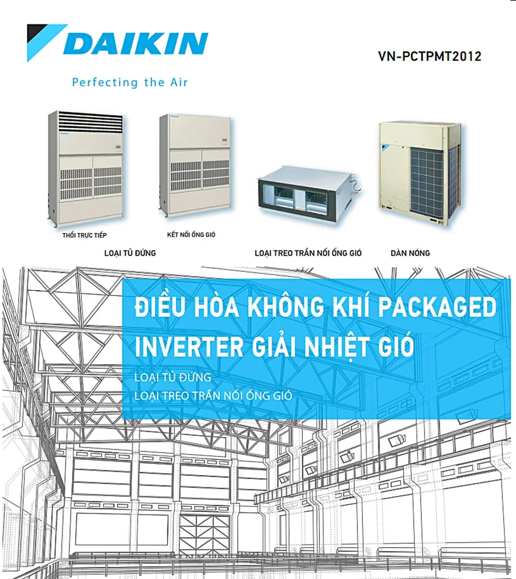 Tính năng nổi bật của dòng điều hòa không khí Packaged R-410A