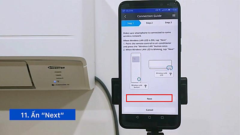 Hướng dẫn cách kết nối và điều khiển máy lạnh Panasonic bằng điện thoại smartphone