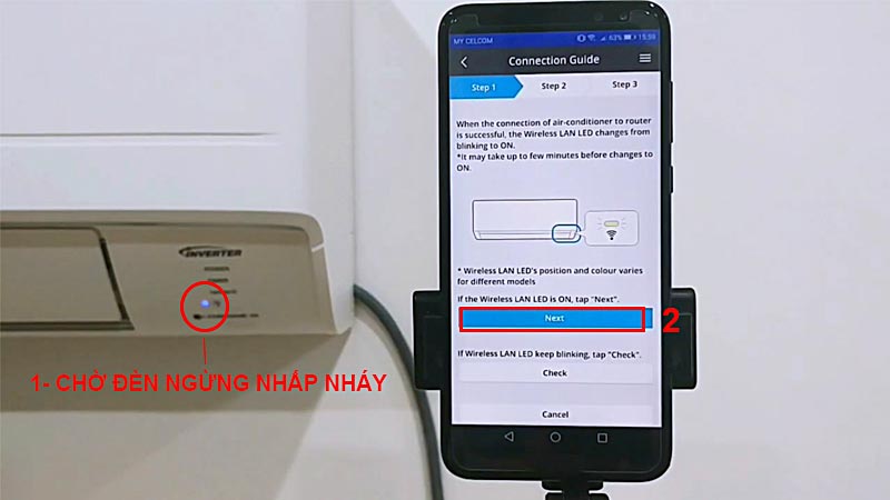 Hướng dẫn cách kết nối và điều khiển máy lạnh Panasonic bằng điện thoại smartphone