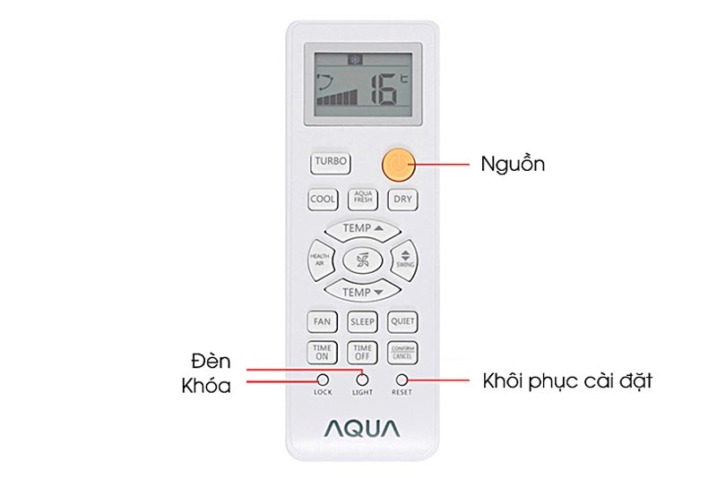 Hướng dẫn cách sử dụng điều khiển máy lạnh Aqua dòng KCRV-WJB