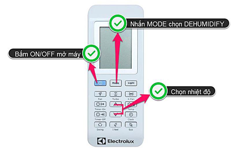 Hướng dẫn cách sử dụng điều khiển máy lạnh Electrolux