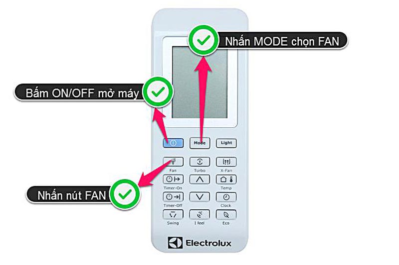 Hướng dẫn cách sử dụng điều khiển máy lạnh Electrolux