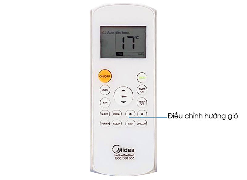 Hướng dẫn cách sử dụng điều khiển máy lạnh Midea dòng MSVP - CRDN1