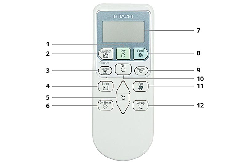 Hướng dẫn cách sử dụng remote máy lạnh Hitachi RAS-X10CD