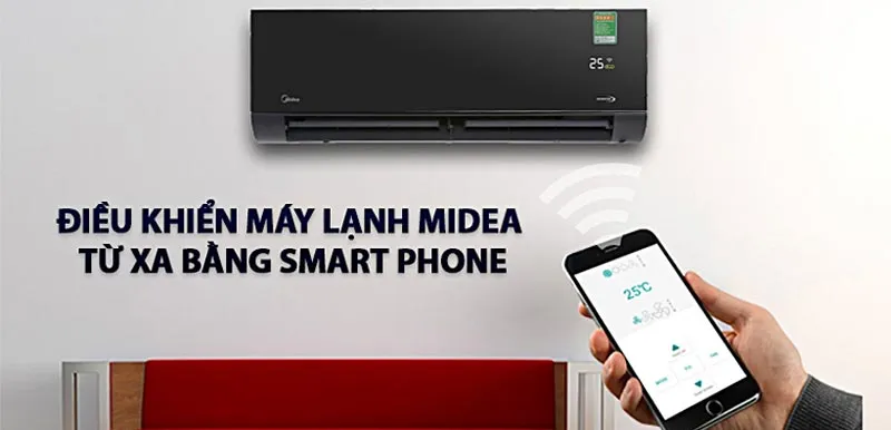 Hướng dẫn các điều khiển máy lạnh Midea bằng smartphone 