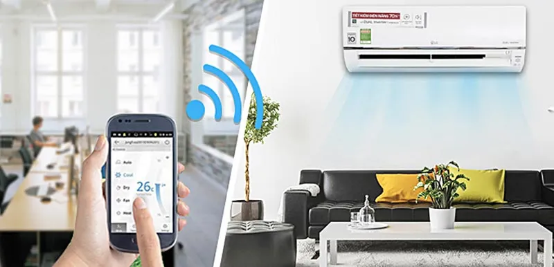 Hướng dẫn cách kết nối và điều khiển dòng máy lạnh wifi LG bằng điện thoại